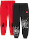 Kids Sweatpants Red/Black 2pcs Spiderman Marvel