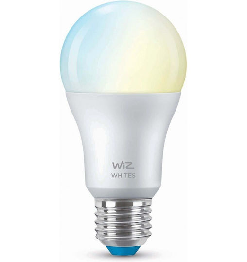 WiZ Smart Λάμπα LED για Ντουί E27 και Σχήμα A60 Ρυθμιζόμενο Λευκό Dimmable