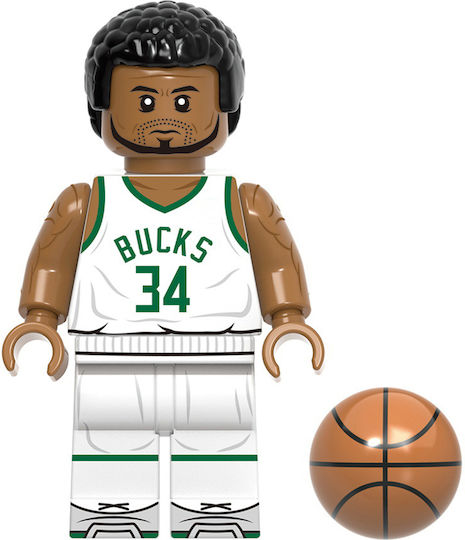 Kopf-Toy Футбол Giannis Antetokounmpo Milwaukee Bucks Фигура За Действие 4.5см