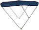 Inox 3-Bogen Blaues Verdeck L215 X B200 X H140