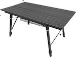 Aluminum Foldable Table for Camping Black