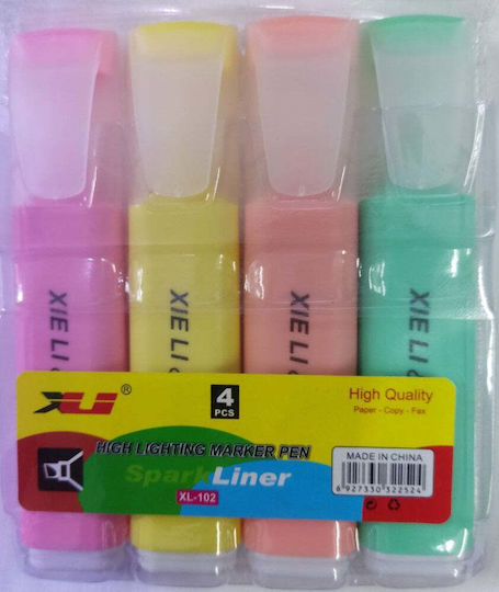 Textmarker Pastel 4Stück