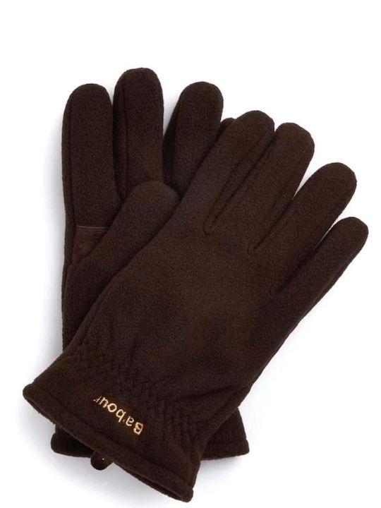 Barbour Men's Fleece Gloves Brown