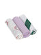 Laessig Πάνα Αγκαλιάς Lavender 85x85εκ. 3τμχ