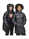 Kids' Sports Jacket Long with Hood Black Sportswear