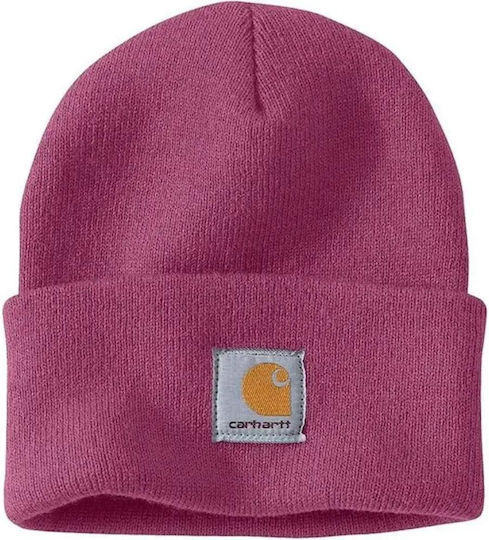 Beanie Unisex Σκούφος Πλεκτός σε Μωβ χρώμα