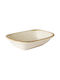 By Bone Serving Bowl Round made of Porcelain Yellow with Diameter 12cm 24pcs