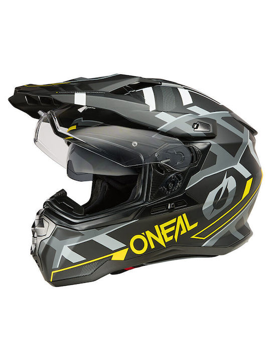 O'Neal DSRS Square V.25 On-Off с Sun Visor ECE 22.06 Black/Fluo Yellow/Grey O'Neal DSRS Square V.25 On-Off с Sun Visor ECE 22.06 Black/Fluo Yellow/Grey