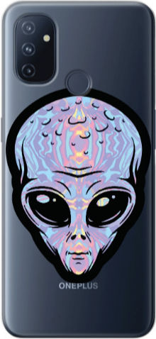 Oneplus Nord 100 Alien Transparent Silicone Tpu Θήκη