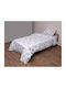 Viopros Double Sided Cotton Baby Quilt 120x160cm White