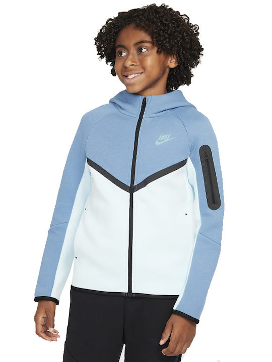 Nike Спортна Детска Жилетка Флийс с Качулка Син...