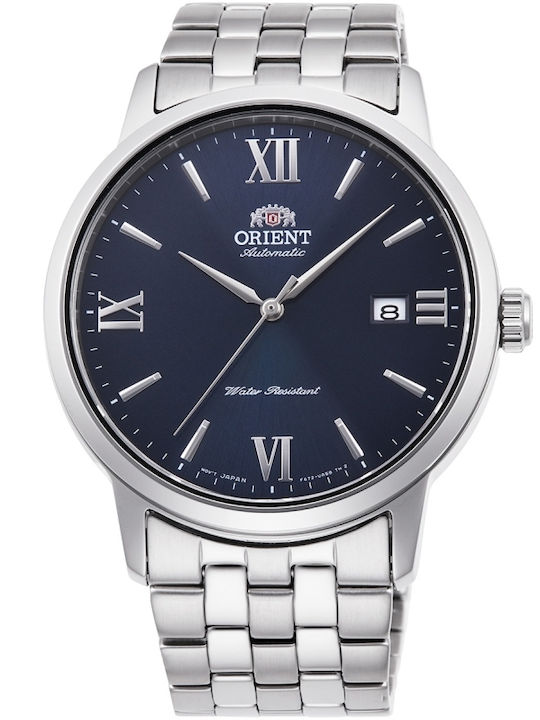 Orient Herrenuhr 41.6mm Automatisch mit Silber Metallarmband