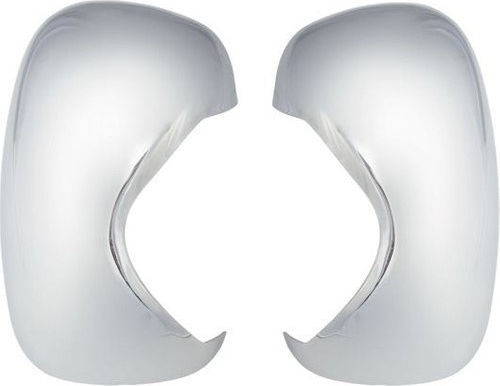 Chrome Mirror Covers Compatible Opel Vivaro 2001-2014 Chrome Plastic