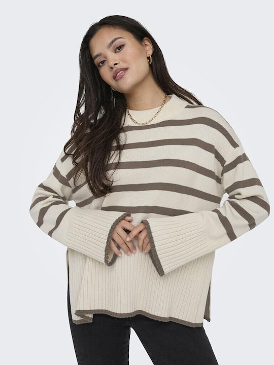 Only Women's Blouse Striped Coffee