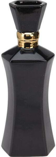 Koopman Black Ceramic Vase Φ13xH35cm