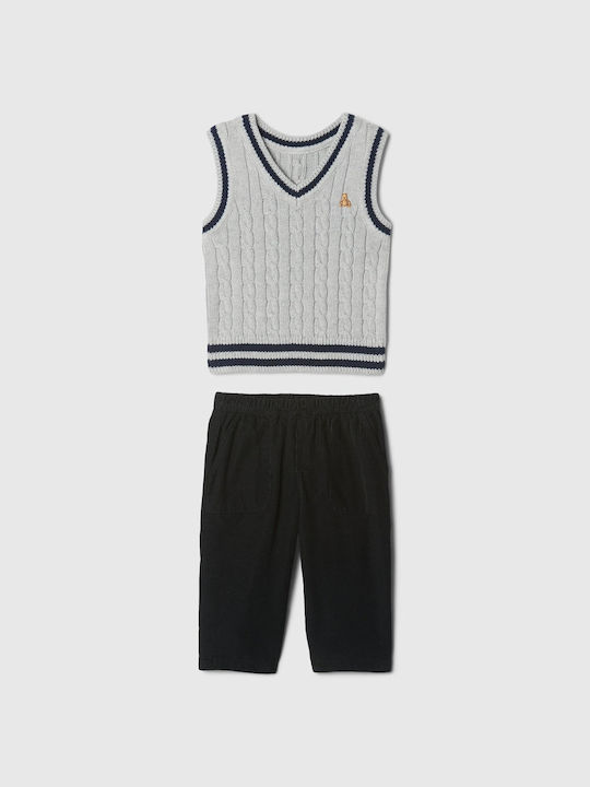 Set pentru copii cu pantaloni Iarnă 2buc Heather Grey