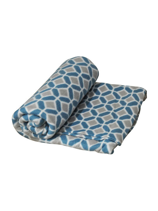 Sidirela Κουβέρτα Fleece Ημίδιπλη 190x220εκ. Πε...