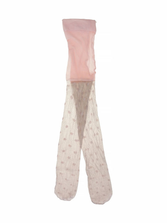 Daymod Kinderstrumpfhose Polka Dot Rosa Simli Rose