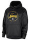Los Angeles Lakers Dri-Fit Φούτερ με Κουκούλα Μαύρο