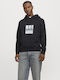 Sweatshirt with Hood Black Jorvesterbro Newton Boxfront