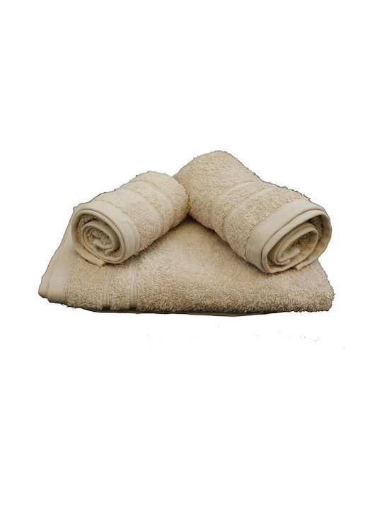 24home.gr Facecloth 50x90cm Sand Weight 500gr/m²