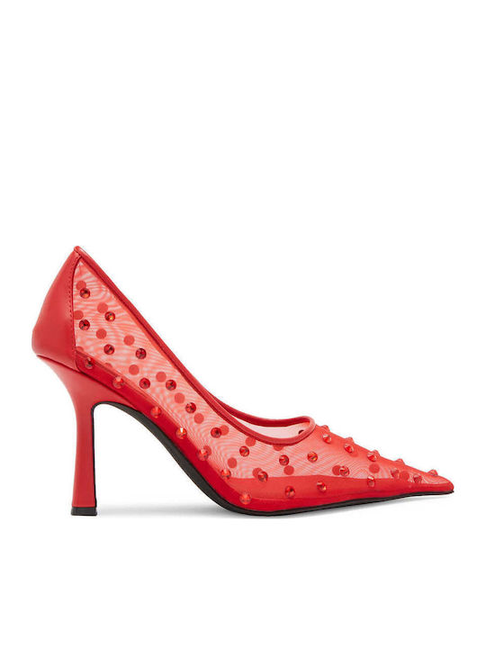 Jeffrey Campbell Genisi-j Red 01140 Μυτερές Γόβες Κόκκινες