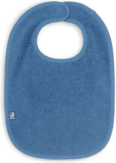 Jollein Σαλιάρα Υφασμάτινη με Αυτοκόλλητο Jeans Blue