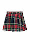 Kids' Skirt Checked Multicolored