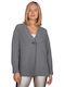 Women's Cardigan with Buttons Grey