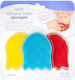 Ubbi Bureți de baie pentru bebeluși Ubbi Jellyfish Silicone 3buc