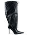 Women's Boots Slouched Black 00137 Black