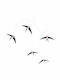 Flensted Mobiles Kids Room Decorative Mobile Gray Flying Swallows 53x70cm