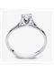 Kontopoulos Single Stone Ring in 18K White Gold with Diamond