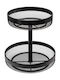 5Five Fruit Bowl Metallic 2 Levels Black 30x30x31cm