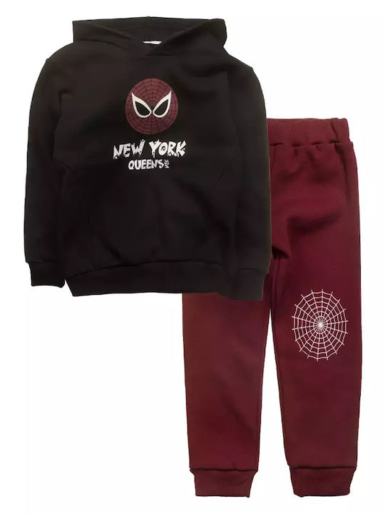 Nek Kids Wear Παιδικό Σετ Φόρμας Μαύρο 2τμχ