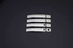 Set Ornamente Cromate Mânere Uși Compatibile Nissan Qashqai Qashqai +2 Mașini 2007-2013 Ikey