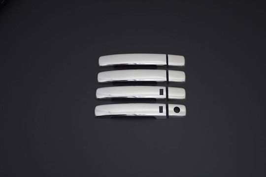 Set Ornamente Cromate Mânere Uși Compatibile Nissan Qashqai Qashqai +2 Mașini 2007-2013 Ikey
