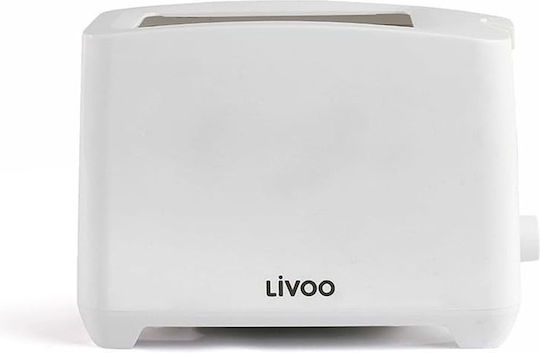 Livoo Toaster 2 Slots 750W White