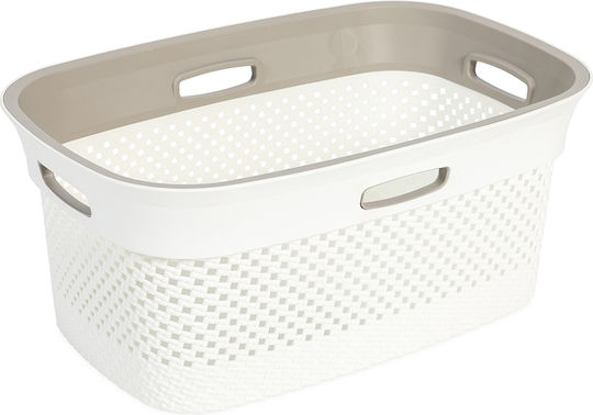 DEA home Καλάθι Αποθήκευσης Πλαστικό Λευκό 45lt