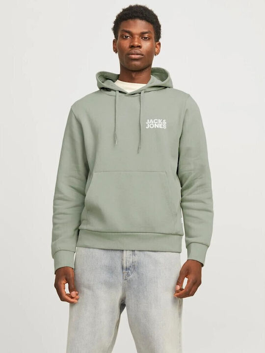 Jack & Jones Φούτερ με Κουκούλα Iceberg Green