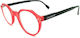 Oramont Reading Glasses +2.50 in Red color 9058