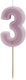 PartyDeco Birthday Candle Number "3" in Purple ...