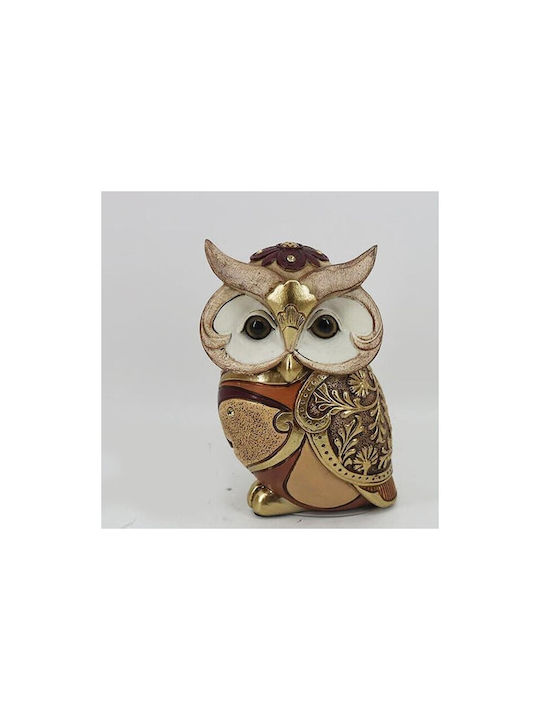 Table Decorative Owl Brown & Beige 8.5x6.5x13.5cm 12986 752-11639