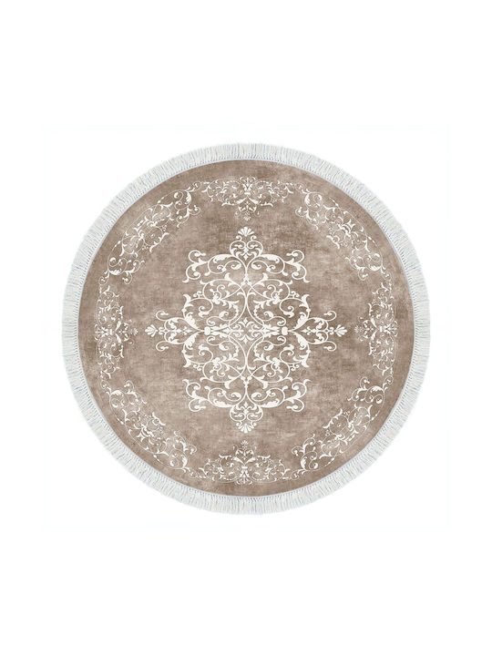 Conceptum Hypnose Χαλί Στρογγυλό Beige-White Φ160cm