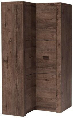 Двойна врата Гардероб Ъгъл Stanton C111 Dark Linden 106x90x192см