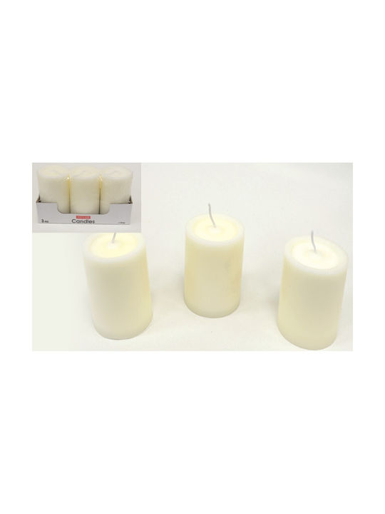 Faitakis Pack Candles Set/3 6cm X 10cm 0515271 Ft-0515271