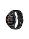 Huawei Watch 4 Watch 4 Pro Μονόχρωμο Λουράκι Ρολογιού Μαύρη Πόρπη Ανοξείδωτο Ατσάλι Σιλικόνη Μαύρο