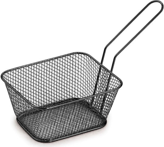 Viosarp Serving Basket Metallic with Dimensions 14x11.3x7cm 1pcs