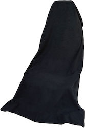 Autocover 240408 Gray Towel Seat Cover 1 Piece Black