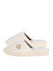 Woolen Winter Women's Slippers Beige